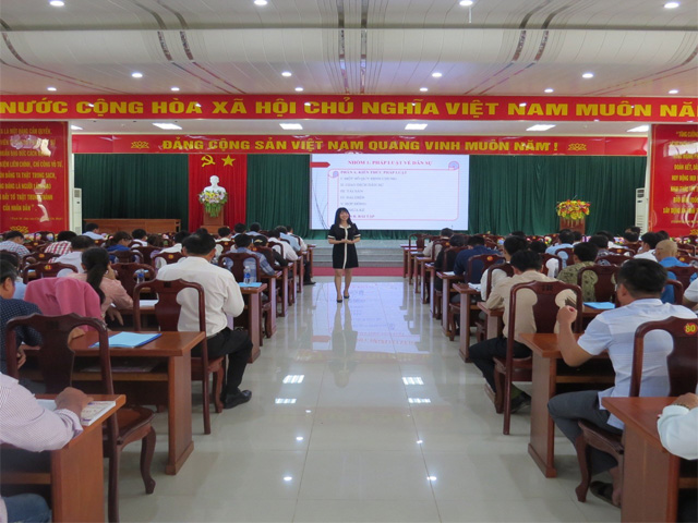 Trường Cao đẳng Luật miền Nam tổ chức lớp Bồi dưỡng kiến thức pháp luật, nghiệp vụ hòa giải ở cơ sở cho hòa giải viên tại huyện An Minh, tỉnh Kiên Giang năm 2023