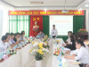 Đoàn Công tác huyện Vĩnh Thuận làm việc với Trường Cao đẳng Luật miền Nam