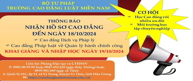 Thông báo nhận hồ sơ trung cấp cao đẳng