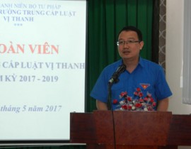 Đ/c Hồ Quang Huy phát biểu tại Đại Hội